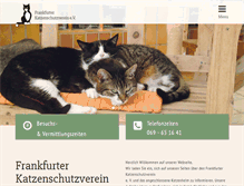 Tablet Screenshot of katzenschutzverein.de